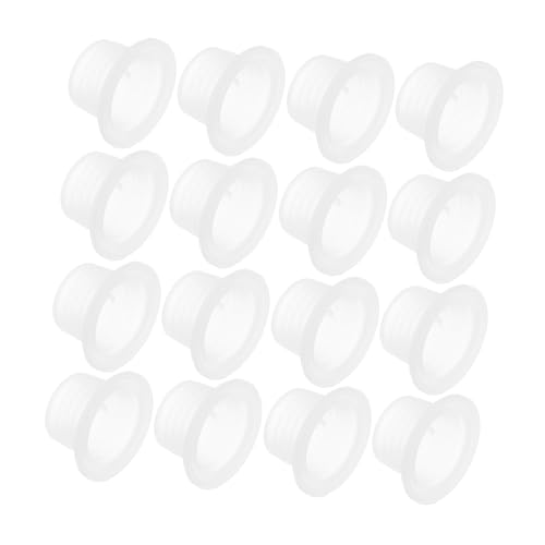 SEWACC 50pcs Silicone Hose Gaskets and Water Shut off Valve Sealing Washers White Rubber Faucet Pipe Sealing Rings for Plumbing Repair and Leak Prevention