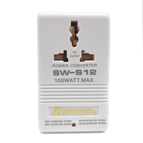 Convertitore Di Tensione, Trasformatore Portatile, Dual Channel Voltage Converter,220/240V Convertito in 110/120V Trasformatore Di Potenza Per Dispositivi Inferiori a 50W