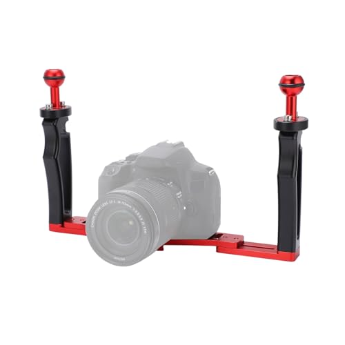 Stabilisateur Sous-Marin Double Poignées - Plateau Aluminium + Poignées Ergonomiques Pour Boîtier Caméra Et Accessoires