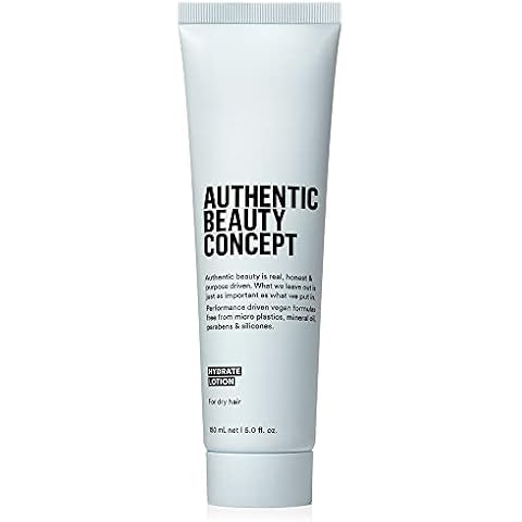 Authentic Beauty Concept Hydrate Lotion | Hydrating Hair Lotion | Leave-In Cream | Protects from Blow Dry Damage & Helps fight Frizz | Normal To Dry or Curly Hair | Vegan & Cruelty-free | 5 fl. oz Cover