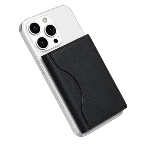 Image of Magnetic Wallet, Tri Fold Magnetic Card Holder with Premium PU Leather, Slim Foldable Phone Wallet for iPhone Android Travel and Daily Carry