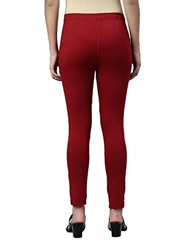 Image of TWIN BIRDS Regular Fit Cotton Blended Fabric Sleek Ethnic Knitted Kurti Pant with Functional Pocket for Women