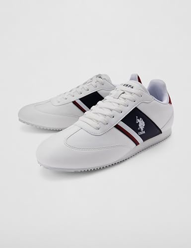 U.S. POLO ASSN. USPA Adler 4.0 Off White Casual Sneaker, UK 9 - Image 6