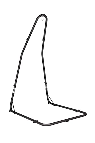 LA SIESTA® - Amura Anthracite - Support en Acier galvanisé pour fauteuils Suspendus Basic à Kingsize