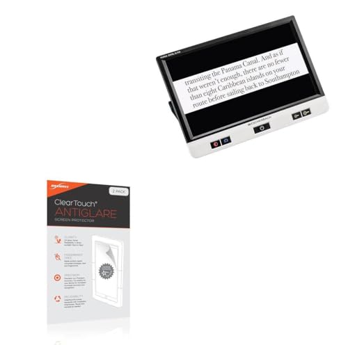 BoxWave Screen Protector Compatible with Eschenbach Visolux Digital XL FHD 1655-1 - ClearTouch Anti-Glare (2-Pack), Anti-Fingerprint Matte Film Skin