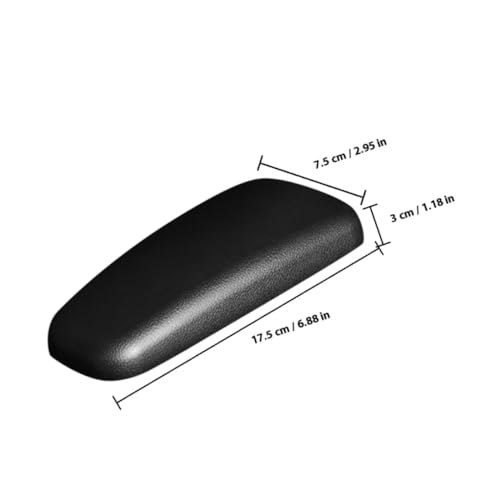 Vaguelly 車用アームレストパッド 膝サポートクッション 多機能中央コンソール用 腰掛け快適素材 防水設計 運転席用足置きクッション ブラッ