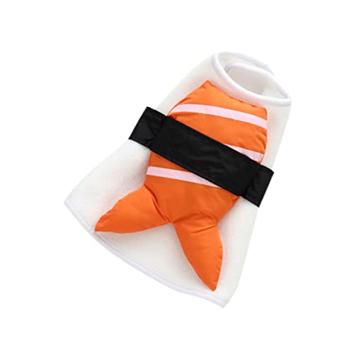 Disfraz divertido para perro talla L color naranja