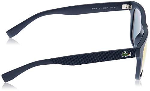 Lacoste L790S Rectangular Sunglasses, Matte Blue Night/Orange Flash, 52 Mm #TOP2