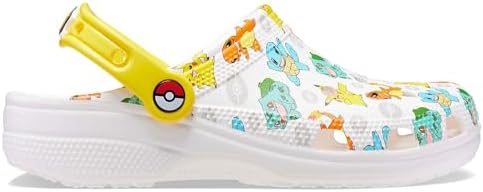 Crocs Unisex Classic Pikachu Clogs, Pokemon Shoes, 11 Women/9 Men White/Multi | Image 5