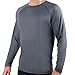Kanu Surf Men's UPF 50+ Long Sleeve Rashguard Swim Shirt, Charcoal, Large