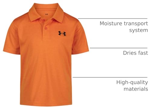 Image of Under Armour Boys' Matchplay Short Sleeve Golf Polo, Lightweight Performance Stretch, Logo Detailing