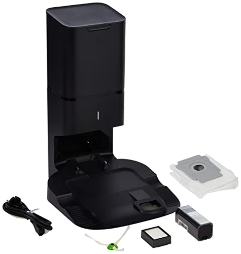 iRobot Dulkių siurblys - robotas Roomba i7+ su automatine dulkių išsiurbimo stotele. Pilkos spalvos