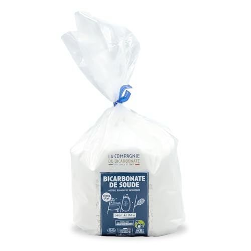 Bicarbonate de Soude Alimentaire Extra Fin - Sachet 1 kg - Idéal pour DIY (Déodorant, Soin Dentaire), Saupoudrage Chaussures et Usages Corporels- La Compagnie du Bicarbonate.