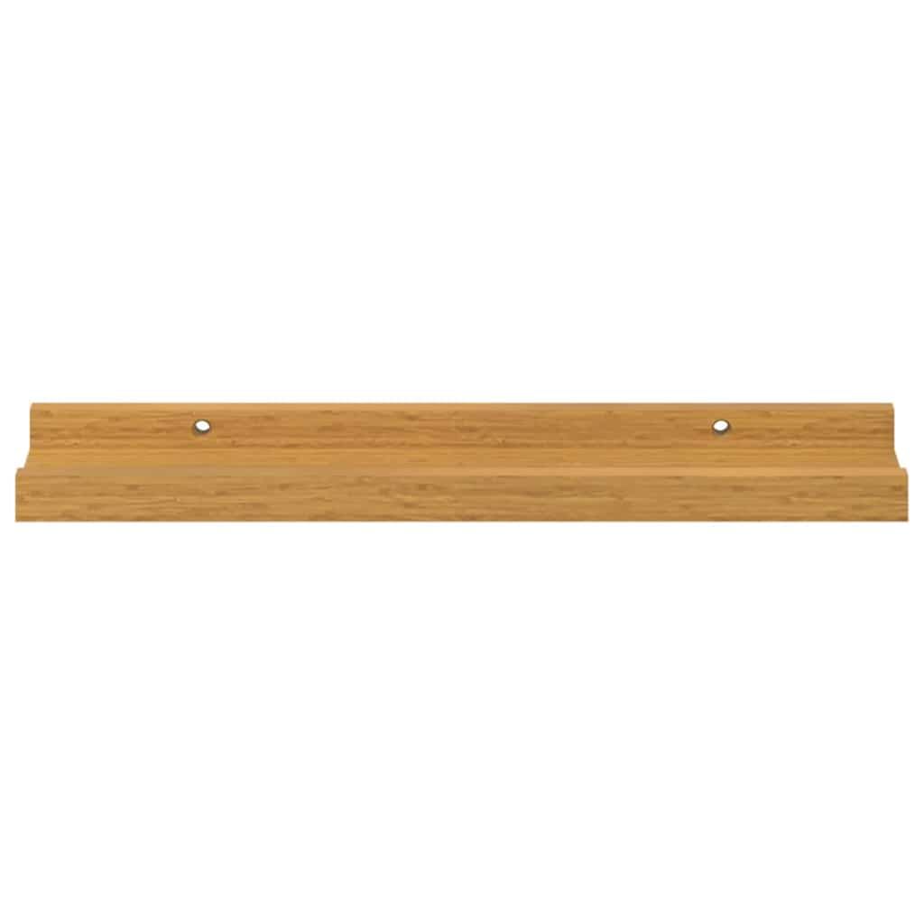 Set di 4 mensole da parete beige, 40 x 9 x 3 cm, moderne mensole sospese in legno, minimalista, per soggiorno, camera da letto e ufficio, portata fino a 5 kg per ripiano