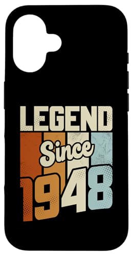Vintage 1948 77 Birthday Decorations Men Women 77th Birthday Carcasa para iPhone 16 Vintage 1948 77 Birthday Decorations Men Women 77th Birthday Carcasa para iPhone 16