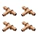 Rain Bird BT50/4PKS Drip Irrigation Universal Barbed Tee Fitting, Fits All Sizes of 5/8", 1/2", .700" Drip Tubing, 4-Pack