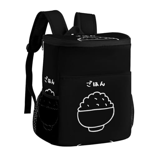 おもしろ ごはん クーラー バックパック 保冷リュック 大容量 クーラーボックス 保冷リュック 冷蔵庫バッグ 保温 釣り キャンプ クーラーボックス クーラーバッグ