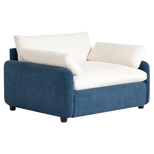 Sillón Chenille Plegable Azul miniatura 4