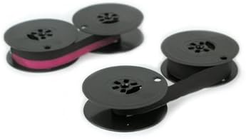 Two Universal Typewriter Ribbons1 Black & 1 Black/Red Combo Twin Spool 1/2" Cloth for Royal-Smith Corona-Remington-Hermes-SCM-Swintec-Typewriters..