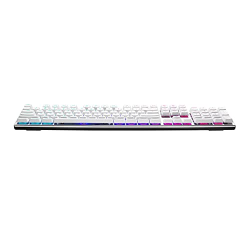 Image of Cooler Master SK653 Wireless Sliver White Mechanical Keyboard with Low Profile Brown Switches, New and Improved Keycaps, and Brushed Aluminum Design