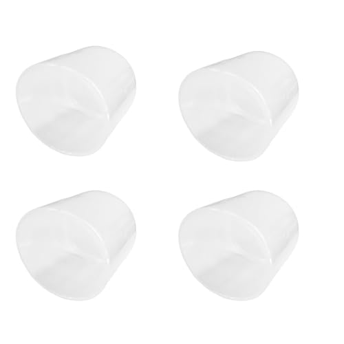 Image of 4Pcs Rubber End Caps ID 25mm (1 inch) Clear Flexible Protective Caps Soft Elastic Dustproof Cover for Rod Tube Screw Bolt
