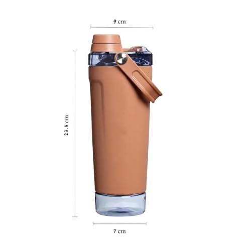 Image of Stainless Steel Leakproof Protein Shaker & Sports Bottle | Coffee | 600ml