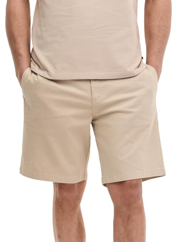 Short cuir Lonsdale Hesleden homme beige taille S regular