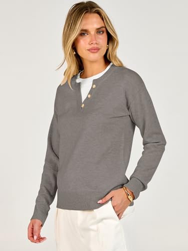Image of ANRABESS Sweaters for Women 2026 Fall Long Sleeve Lightweight Pullover Tops