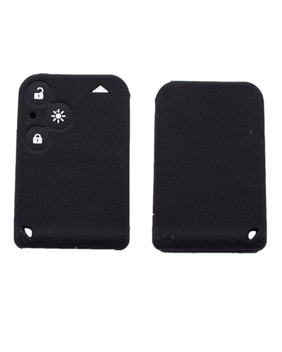 Funda para llave Renault Laguna y Espace con soporte de silicona rojo de 3 botones
