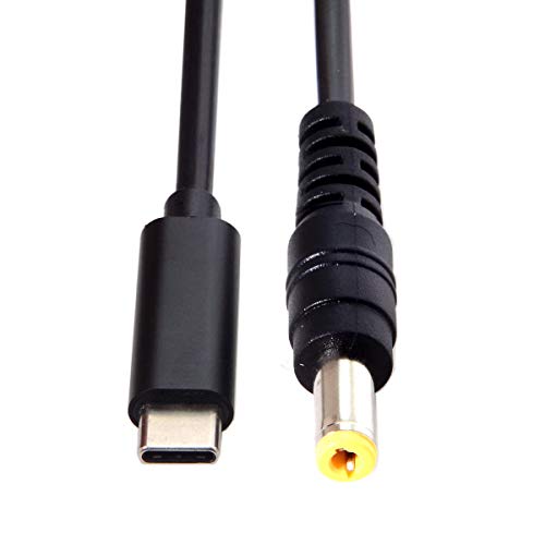 chenyang CY - Cable de entrada USB-C DC 5,5 x 2,5 mm a tipo C para ordenador portátil (5,5 x 2,5 mm a USB-C)