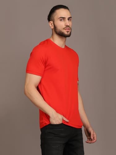 Image of INKKR Men's Solid Round Neck Multicolor T-Shirt (Pack of 3)