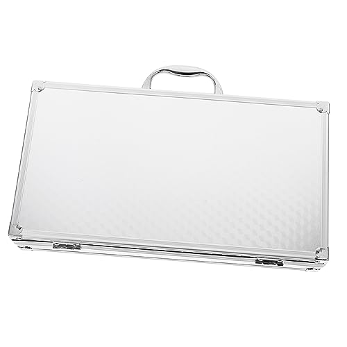 Aluminum Alloy Toolbox Portable Hard Shell Case for Men Metal Case Lock Briefcase for Tools