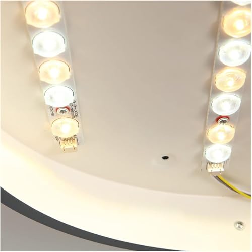 Plafonnier LED moderne rond avec télécommande luminaire salon