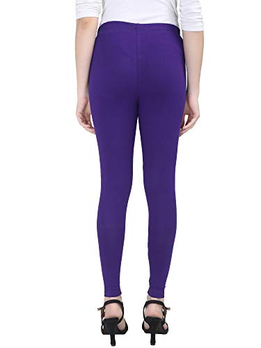 Image of Stylish Designer Soft Cotton Lycra Ankle Length Leggings for Women /Girls Suitable For Daily Casual Use