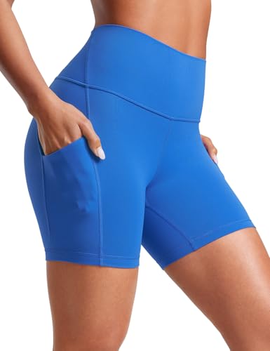CRZ YOGA Butterluxe Biker Shorts Pockets 5' - High...