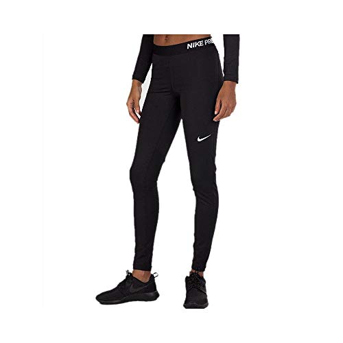 Nike Women's Pro Cool Tights, Black/Black/White, Medium