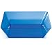 Creative Converting Square Plastic Serving Bowl, 11-Inch, Translucent Blue