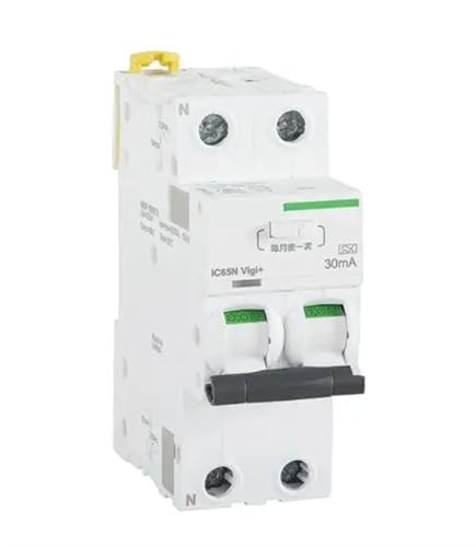 Disjoncteur ic65n vigi+ 2p c 50a évite électrocution et fuite de courant