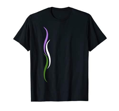Dezente Genderqueer Pride Lines, Queer Pride Flagge T-Shirt