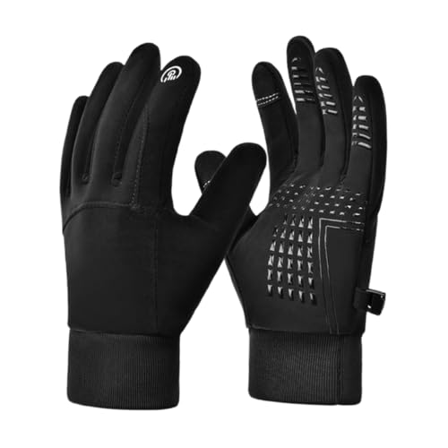 STOBAZA Warm Windproof Gloves Cycling Gloves Anti-Slip Waterproof for Winter Riding