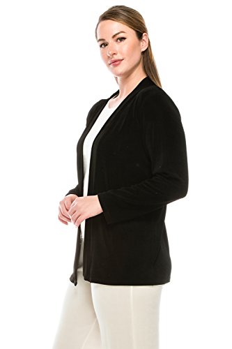 Jostar Women's Drape Cardigan Jacket - Long Sleeve Acetate Draped Open Front Sweater3