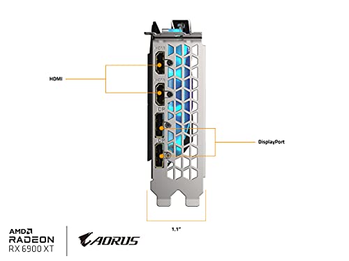 AORUS Scheda grafica Radeon RX 6900 XT Xtreme WATERFORCE WB 16G, sistema di raffreddamento Waterforce Water Block, 16GB 256-bit GDDR6, GV-R69XTAORUSX WB-16GD Scheda video - Scheda video - Immagine 9