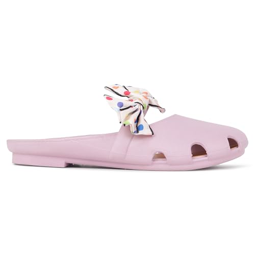 Image of CASSIEY Fashion Slippers For Women slipper Printed Bow design Slip on Flat Sandals