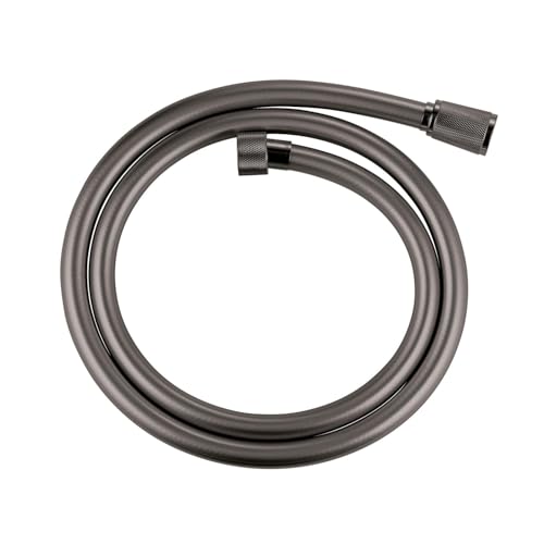 GROHE Silverflex, knickfester Duschschlauch, anthrazit, 1,25m (robuster Brauseschlauch, druckbeständig, universaler Anschluss, keine Dichtungsringe notwendig), hard graphite, grau, 28362A01