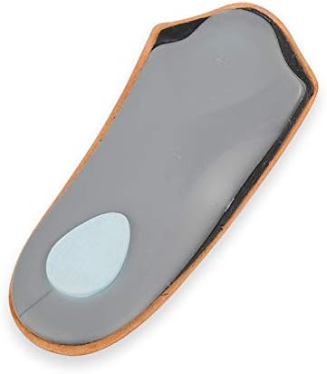3/4 Leather Orthotic Inserts with Metatarsal Pad, Arch Support Insoles Shoe and Padding at The Heel for Men and Women - Image 3