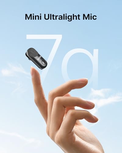 boya magic wireless mini microphones for iphone 15-16android 4 form-in-1 mic 7g lightweight ai noise reduction 48khz24bit app control 328ft range microphone for recording stand not included