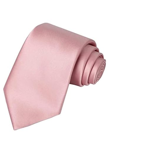 KARECATO Gravata Tradicional Luxo Homens Slim Fit. (Rosê)