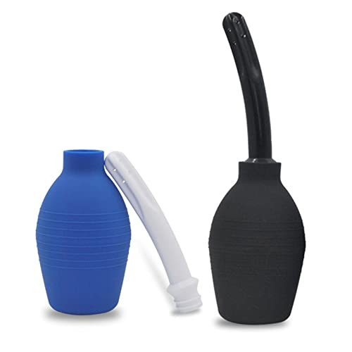 Image of Anal Douche Enema Bulb Vaginal Douche Enema Cleaner for Women's or Man's Health -for Water or Coffee Colon Cleansing, Detox and Constipation (Blue, 10.4 Ounce)