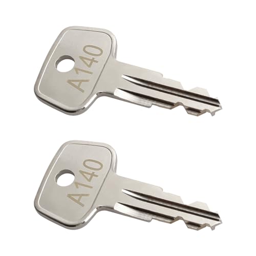 A140 SKS roof Rack Key,Yakima Replacement Key,Replacement Keys for Yakima SKS Ski,Carrier Racks,Cargo Box,Roof Racks and Crossbars with Code Series A140[2 Pack]