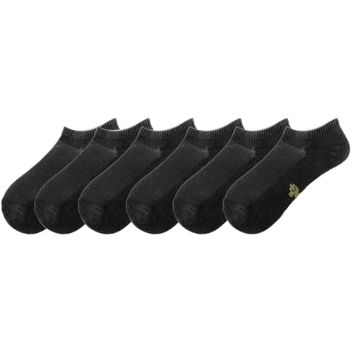 Image of +MD No Show Socks for Women and Men, Viscose Bamboo Soft Athletic Running Moisture Wicking Short Casual Sports Socks 6 Pairs, 6Grey14-16